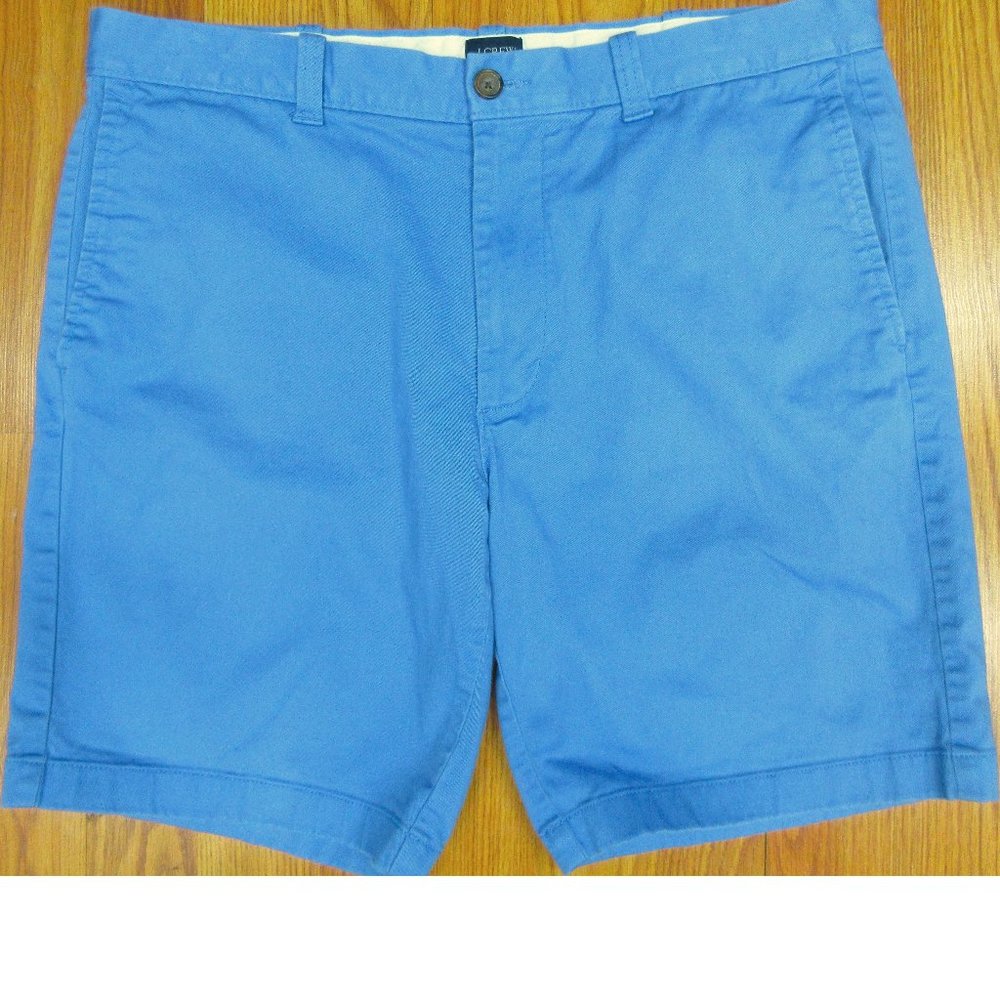 J.CREW REGULAR FIT SHORTS COTTON/SPANDEX LIGHT BLUE Sz 35